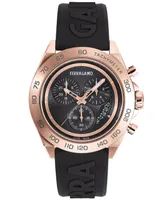 Salvatore Ferragamo Men's Swiss Chronograph Urban Silicone Strap Watch 43mm