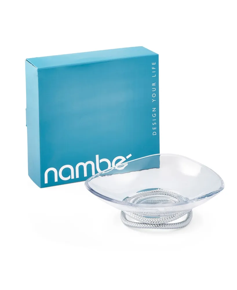 Nambe Braid 11" Glass Centerpiece Bowl