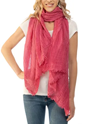 Vince Camuto Washed Fabric Solid Wrap Scarf