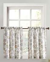 No. 918 Signy Jacobean Pattern Semi Sheer Rod Pocket Kitchen Curtain Collection