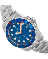 Heritor Automatic Men Luciano Stainless Steel Watch - Navy, 41mm