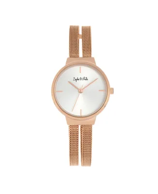 Sophie and Freda Women Sedona Stainless Steel Watch - Rose Gold, 30mm
