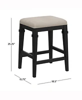 Hillsdale 25.25" Wood Arabella Backless Furniture Counter Height Stool