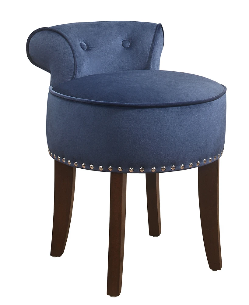 Hillsdale Lena Upholstered Vanity Stool