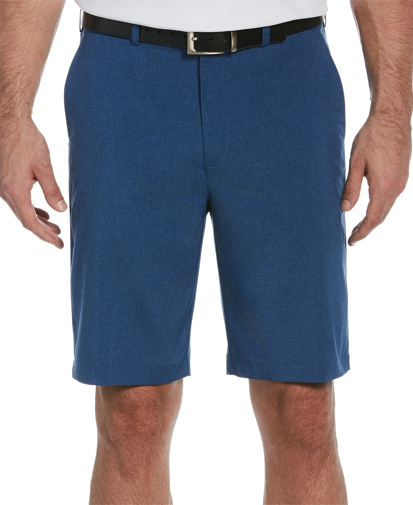 Pga Tour Men's Flat Front Heather Golf Shorts with Active Waistband