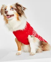 Holiday Lane Festive Fair Isle Pet Sweater, Created for Macy's