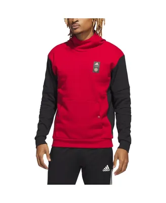 Men's adidas Red Atlanta United Fc Travel Pullover Hoodie