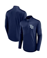 Men's Fanatics Navy Tampa Bay Rays Tough Minded Quarter-Zip Jacket