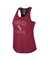 Women's Colosseum Garnet Florida State Seminoles 10 Days Racerback Scoop Neck Tank Top