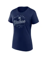 Women's Fanatics Navy New York Yankees Team Arrival T-shirt