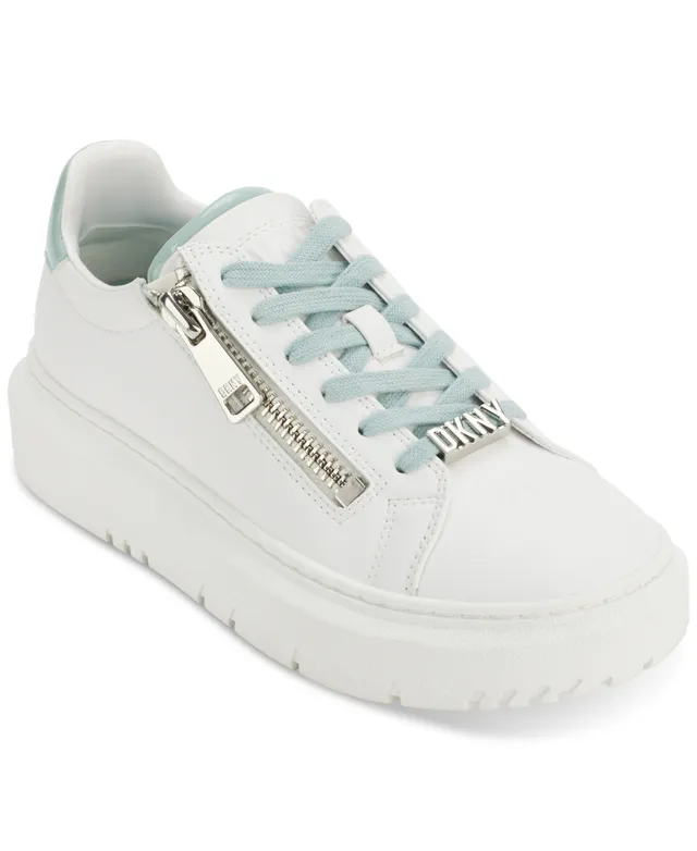 Dkny Women's Oriel Quilted Lace-Up Low-Top Sneakers