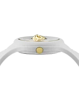 Versus Versace Women's 3 Hand Quartz Fire Island White Silicone Watch, 39mm