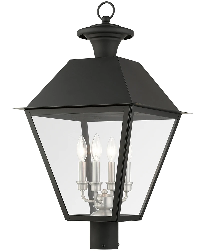 Livex Wentworth 4 Light Outdoor Post Top Lantern
