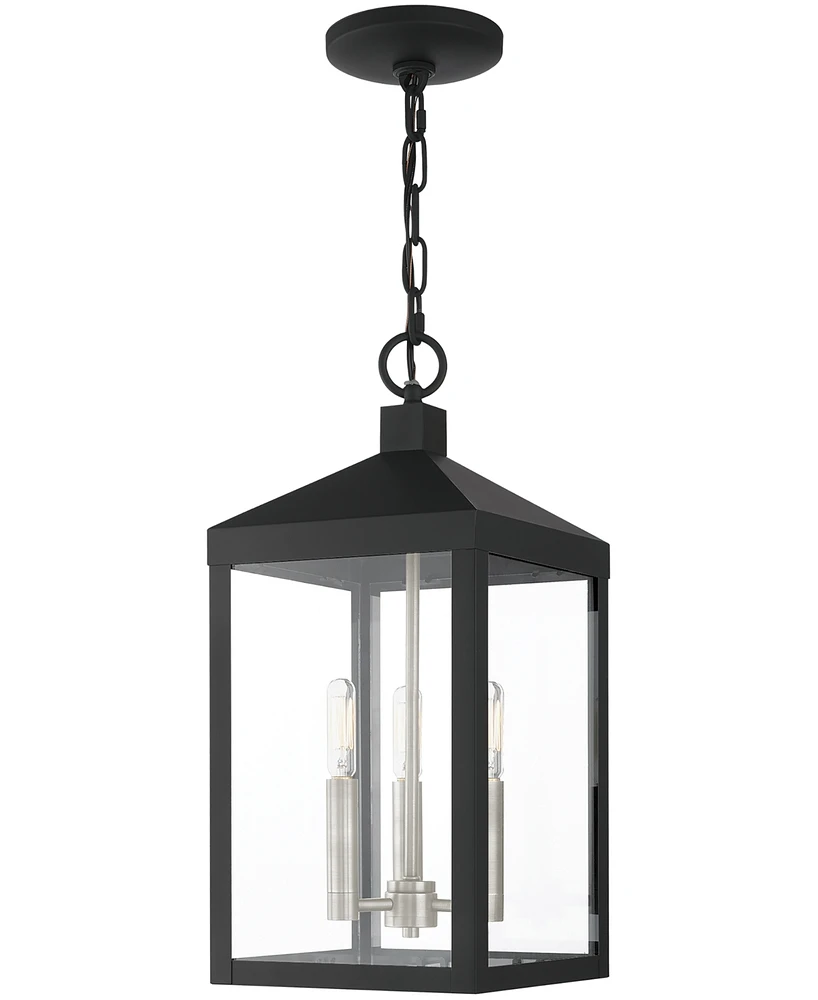 Livex Nyack 3 Light Outdoor Pendant Lantern