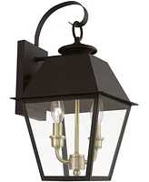 Livex Wentworth 2 Light Outdoor Medium Wall Lantern