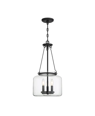 Savoy House Akron 3-Light Pendant in Matte Black