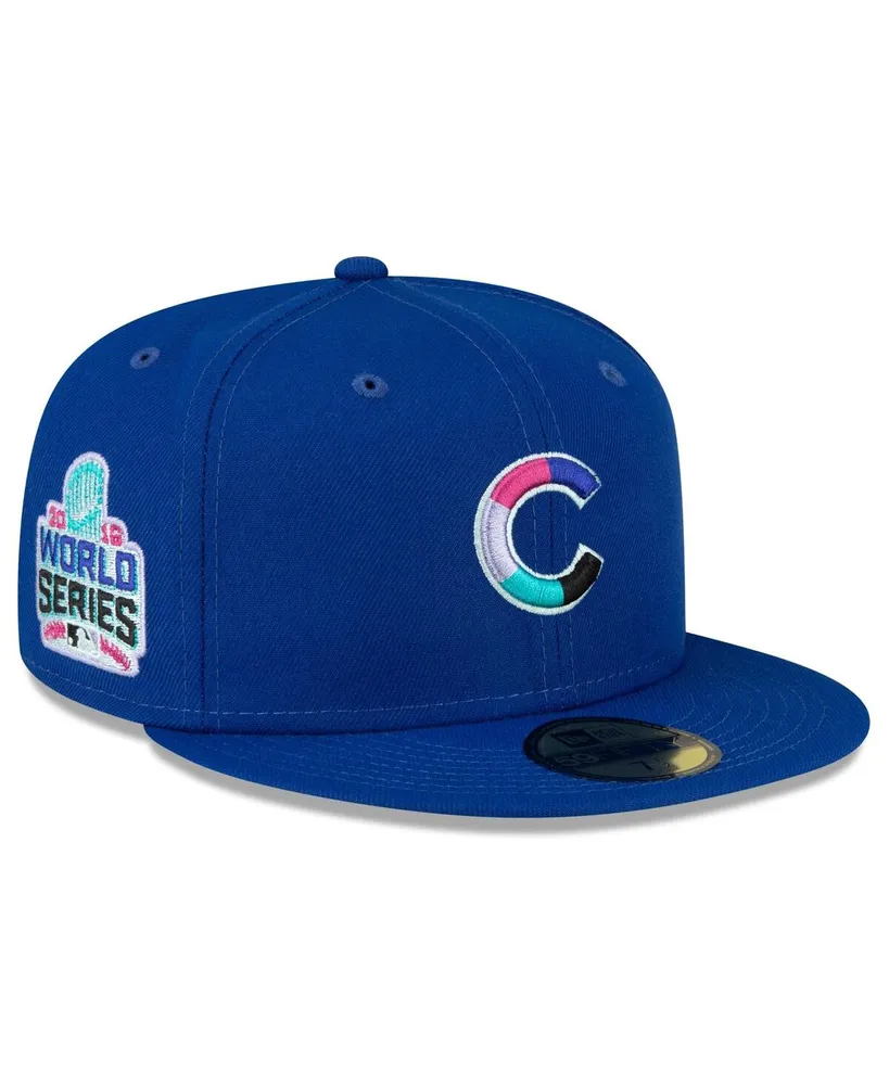 Men's New Era Royal Chicago Cubs 2016 World Series Polar Lights 59FIFTY Fitted Hat