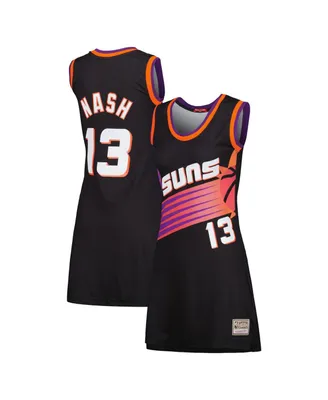 Women's Mitchell & Ness Steve Nash Black Phoenix Suns 1996 Hardwood Classics Name and Number Player Jersey Dress