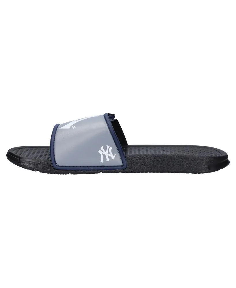 Youth Boys and Girls Foco New York Yankees Colorblock Big Logo Legacy Slide Sandals
