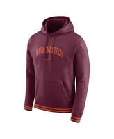 Men's Nike Maroon Virginia Tech Hokies Sketch Retro Pullover Hoodie