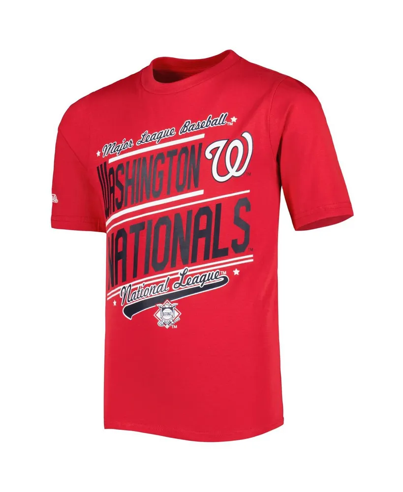 Big Boys and Girls Stitches Red, White Washington Nationals Combo T-shirt Set