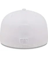 Men's New Era St. Louis Cardinals White on White Logo 59FIFTY Fitted Hat
