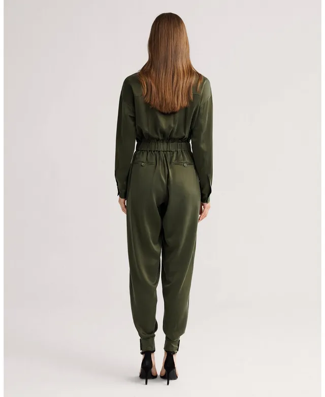 On 34th Women's Animal-Print Jacquard Jumpsuit, Created for Macy's - Macy's