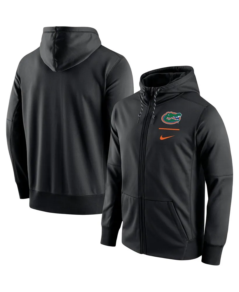 Men's Nike Black Florida Gators Logo Stack Performance Full-Zip Hoodie