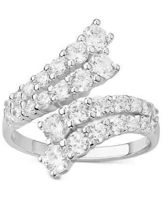 Giani Bernini Cubic Zirconia Bypass Statement Ring Sterling Silver, Created for Macy's