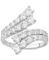 Giani Bernini Cubic Zirconia Bypass Statement Ring Sterling Silver, Created for Macy's