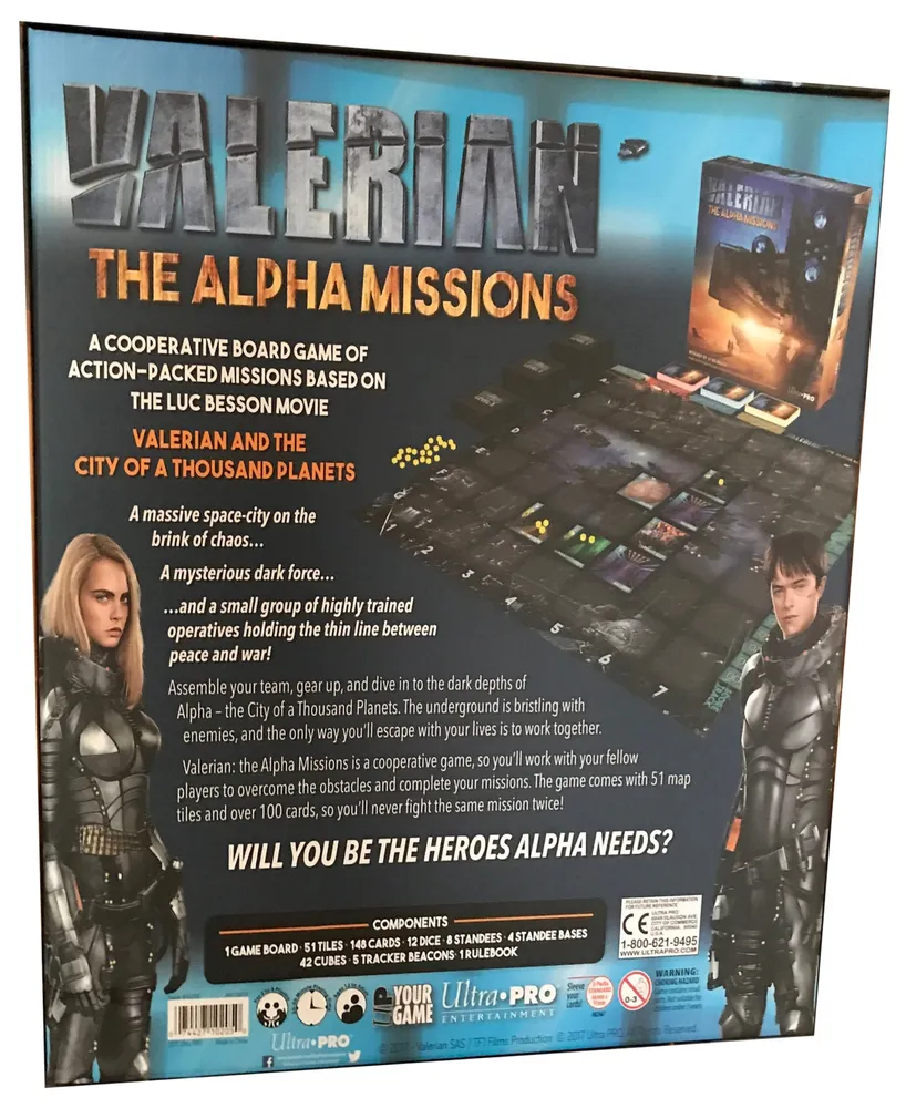 Valerian The Alpha Missions Strategy Board Game