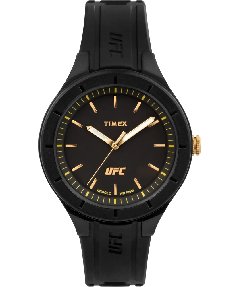 Timex Ufc Women's Quartz Shogun Silicone Black Watch, 38mm