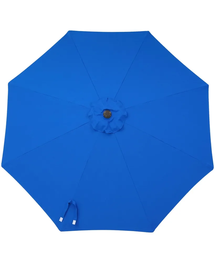 Sunnydaze Decor 9 ft Sunbrella Patio Umbrella with Tilt and Crank - Pacific Blue