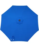 Sunnydaze Decor 9 ft Sunbrella Patio Umbrella with Tilt and Crank - Pacific Blue