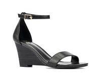 Sharona Women's Ankle Wrap Wedge Sandals