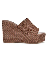 Nine West Women's Everie Woven High Platform Wedge Sandals