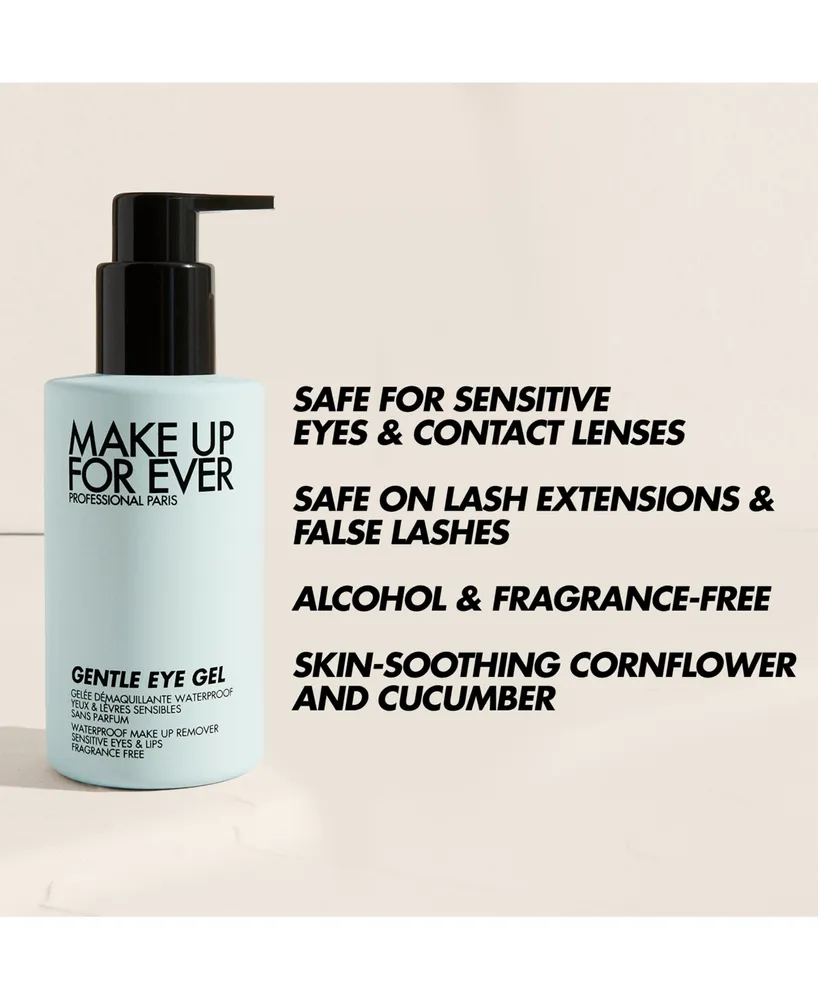 Make Up For Ever Gentle Eye Gel Waterproof Eye & Lip Makeup Remover Mini, 1.7 oz.