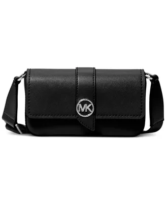 Michael Kors Greenwich Medium Logo Jacquard Shoulder Bag - Fawn