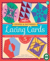 Eeboo Shapes Patterns Lacing Cards, Set of 5