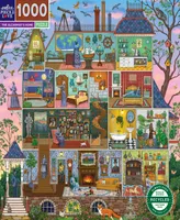 Eeboo Piece And Love The Alchemist's Home 1000 Piece Square Adult Jigsaw Puzzle Set, Ages 14 years and up