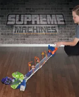 Supreme Machines Nkok Attack Launch Track T.Rex Rocket Bot 42021, 17 Piece Set, Purple Transforming 2-in-1 Car Robot, Easy Assembly