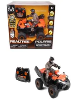 Realtree Nkok 1:8 Scale Radio Control Polaris Sportsman Xp 81433 With Turbo Boost Rider, 2.4 Ghz Rc, Realtree Edge Camouflage, Officially Licensed