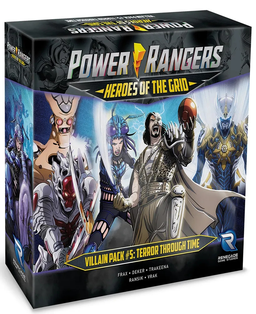 Renegade Game Studios Power Rangers Heroes of The Grid Villain Pack 5 Terror Through Time Expansion Rpg Boardgame, Role Playing, 45