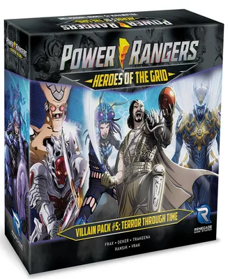 Renegade Game Studios Power Rangers Heroes of The Grid Villain Pack 5 Terror Through Time Expansion Rpg Boardgame, Role Playing, 45
