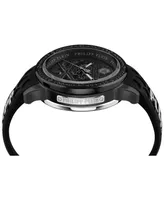 Philipp Plein Men's Automatic Plein Rich Black Silicone Strap Watch 46mm