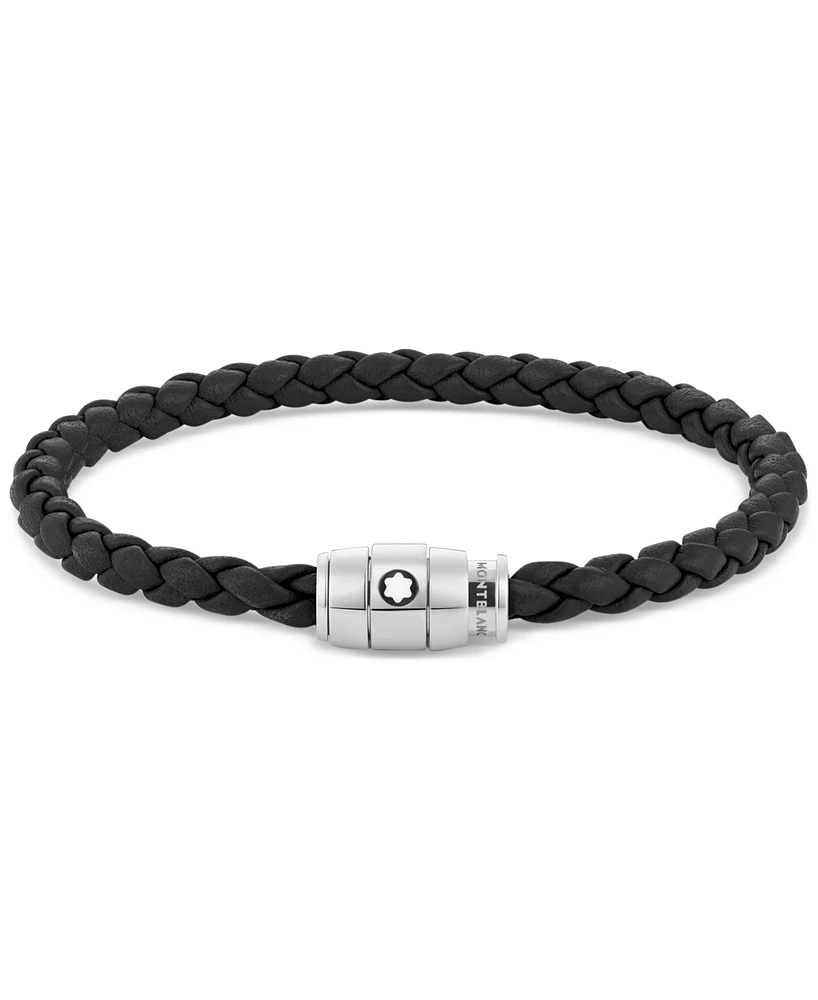 Montblanc Braided Leather Bracelet