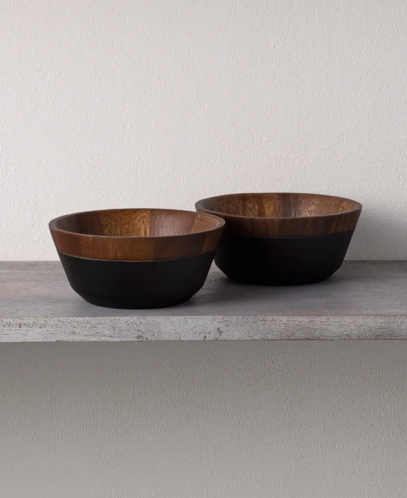 Noritake Serveware, Set of 2 Kona Wood Small Bowls
