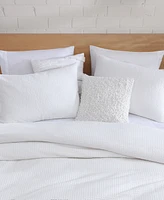 Dkny Modern Waffle 3 Piece Duvet Cover Set, King