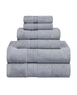 Superior Rayon from Bamboo Blend Ultra Soft Quick Drying Solid 6 Piece Assorted Towel Set