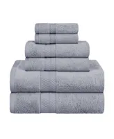 Superior Rayon from Bamboo Blend Ultra Soft Quick Drying Solid 6 Piece Assorted Towel Set